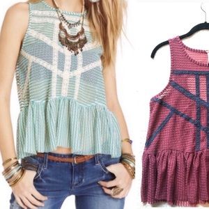 🔥Free People Mesh Tank Top S
